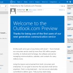 Welcome to Outlook.com - an email preview