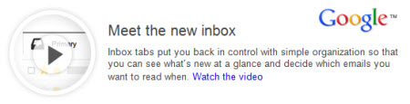 email marketers take a look at the new Gmail inbox with tabs