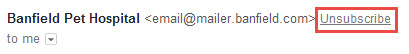 Gmail adds its own unsubscribe link