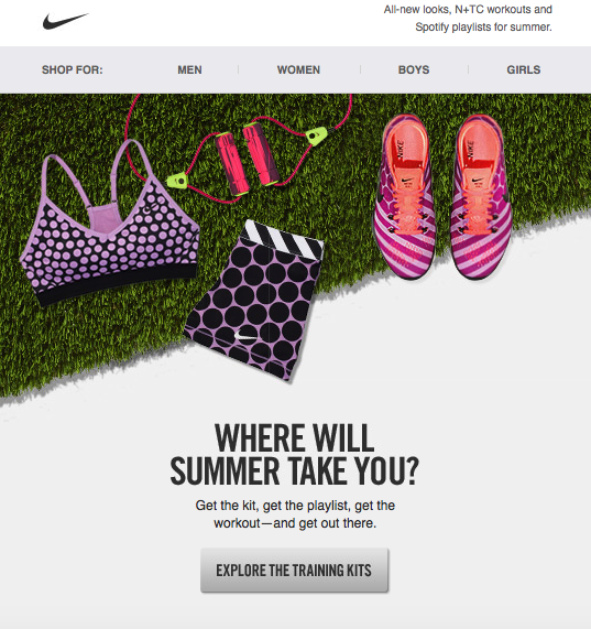 Nike Content Marketing Example