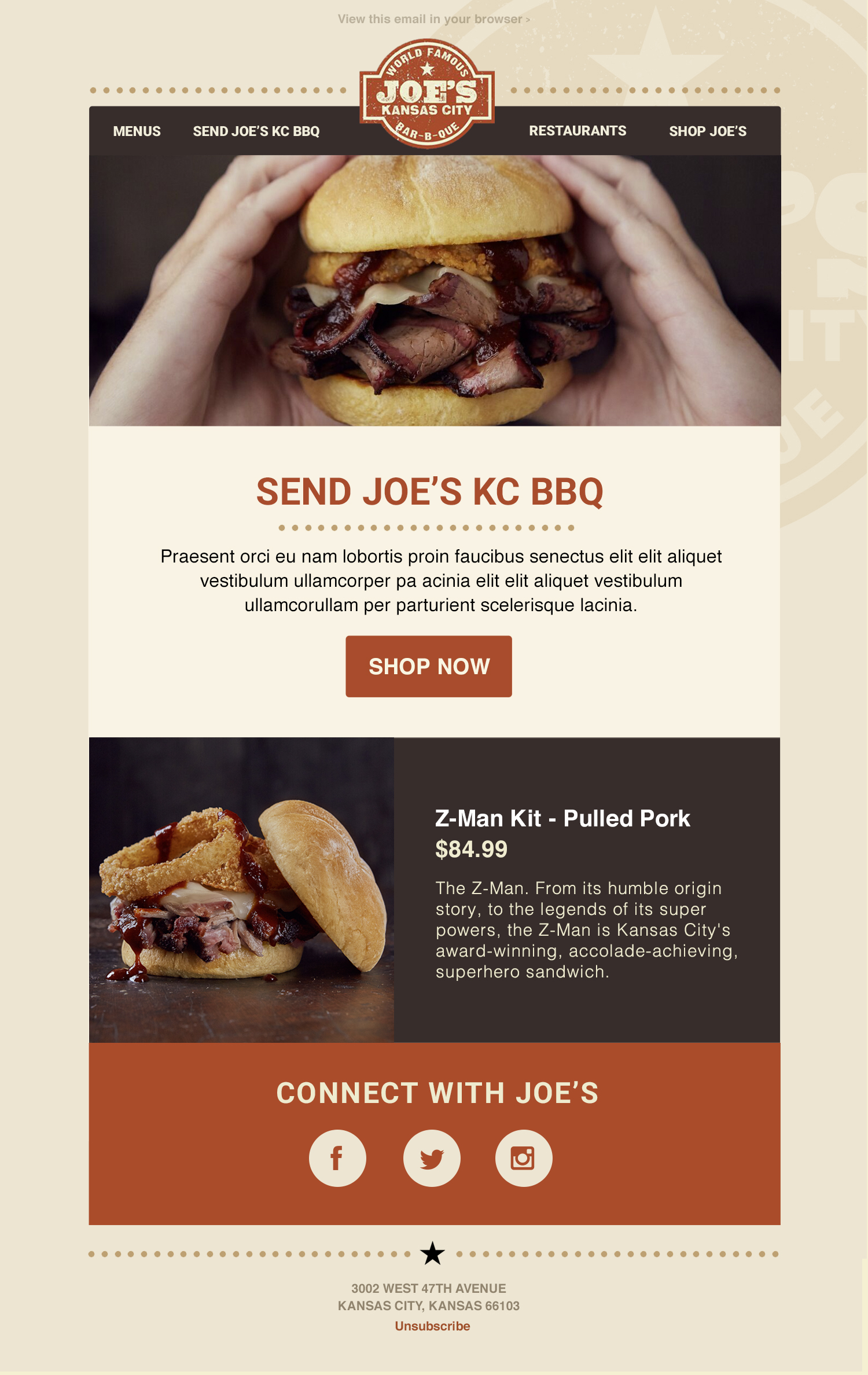 Joe’s Kansas City Bar-B-Que – Send Joe’s slide #2