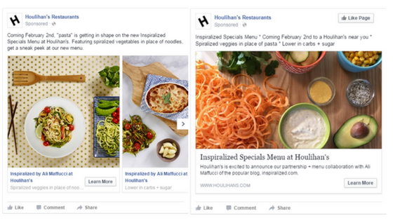 Houlihan’s Restaurants – Inspiralized Menu Launch slide #1