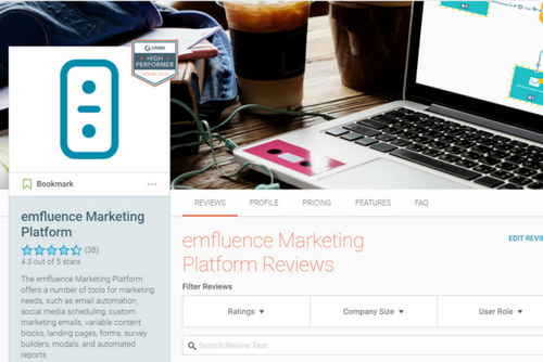 emfluence Marketing Platform Named High Performer by Users