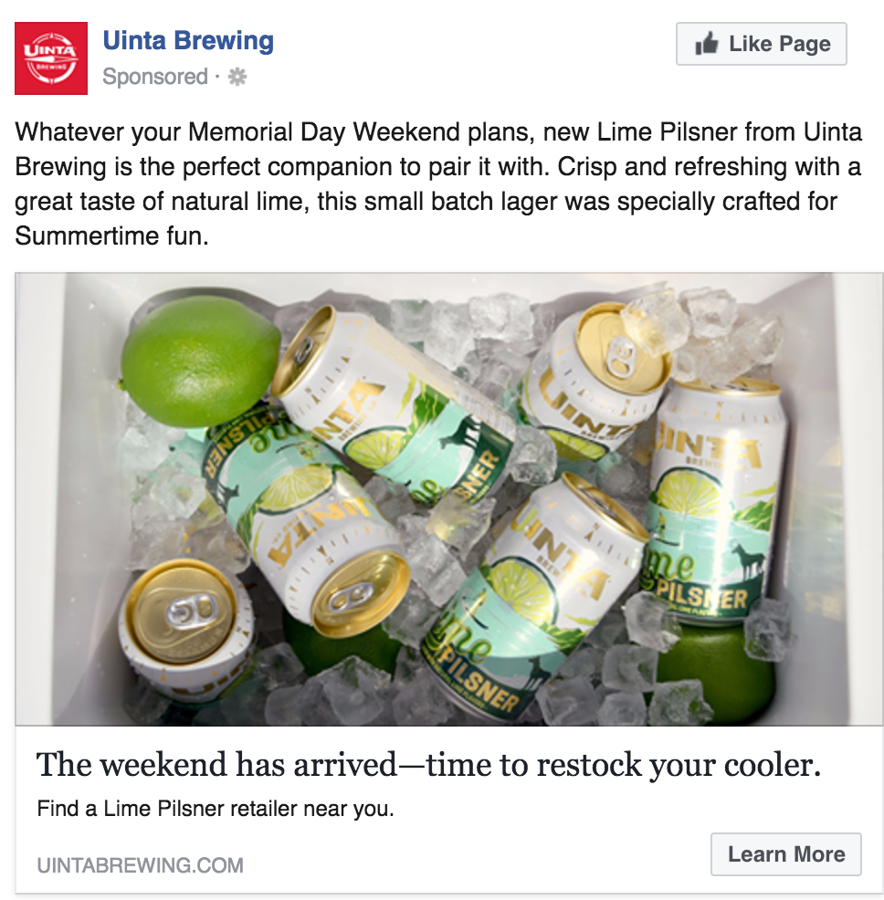 Uinta Brewing Company Lime Pilsner Awareness Campaign slide #2
