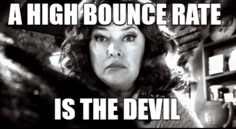 a high bounce rate is the devil