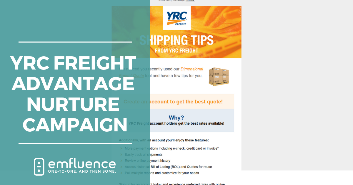 YRC Freight Advantage Lead Nurture Campaign