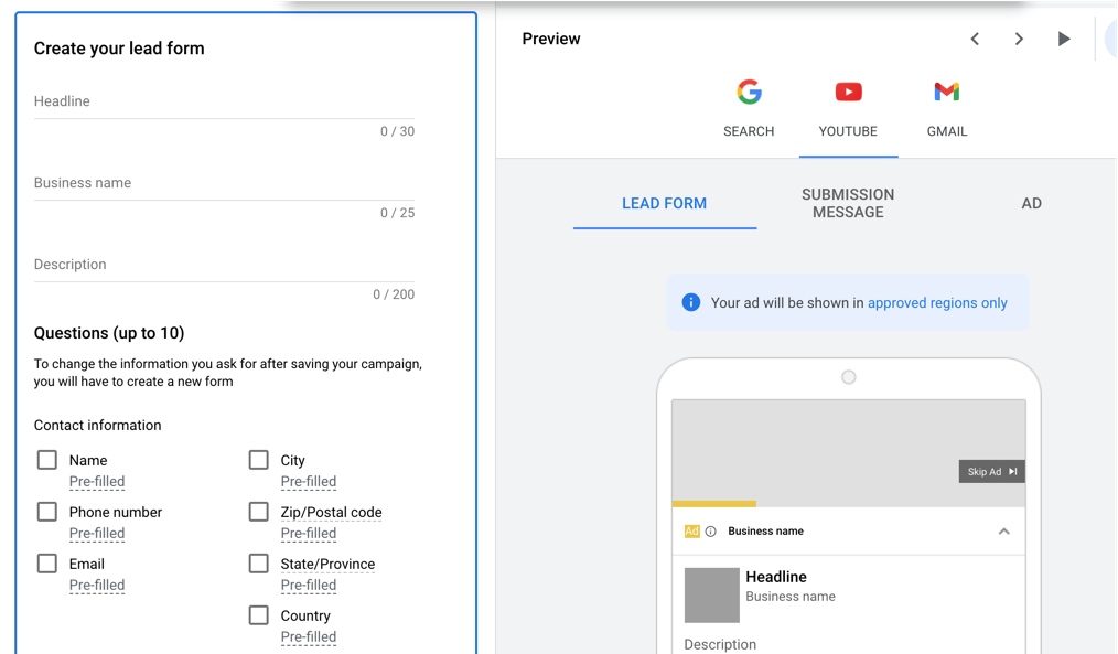 There’s a New Lead in Town: YouTube Lead Forms