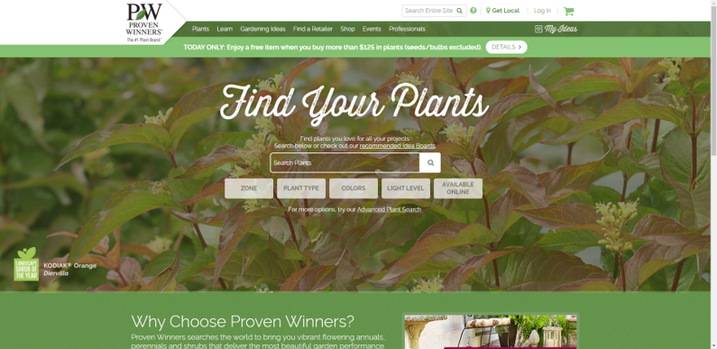 Proven Winners 2020 Green Monday Shopping Campaign
