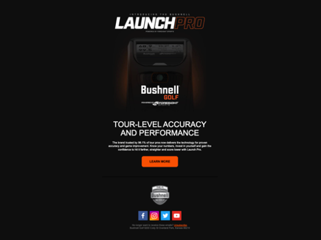 Bushnell Launch Pro Email Campaign slide #5