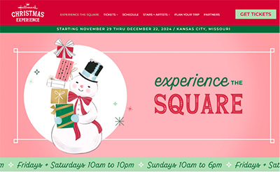 Hallmark Christmas Experience Microsite  slide #1